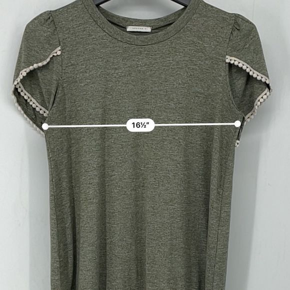 Reborn J green short sleeve boho top - Picture 12 of 12